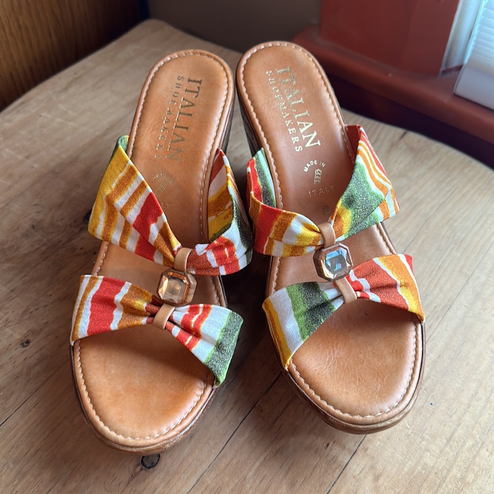 Italian Shoemakers Colorful Wedges